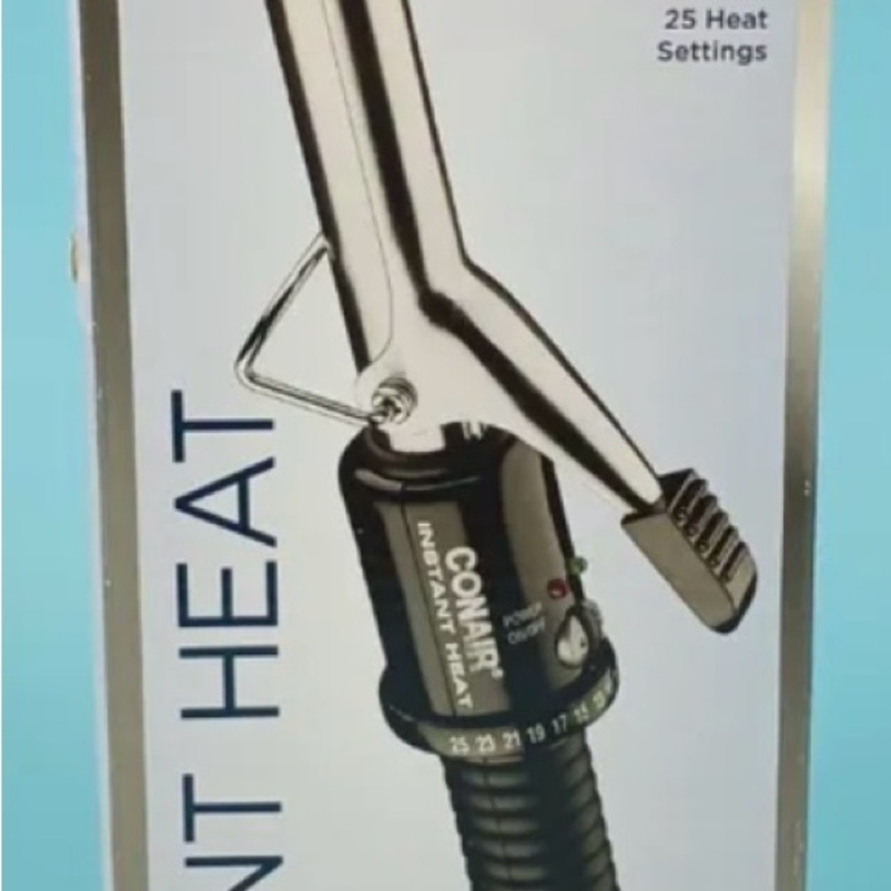 Conair Instant Heat Curling Iron 3/4inch Defined Curls 25 Heat Settings Auto Off